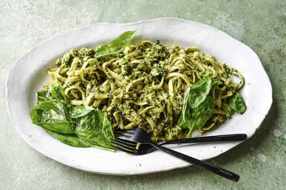 Charred broccoli pesto.