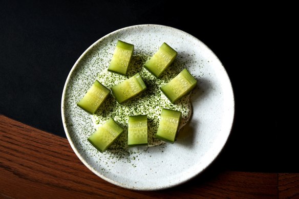 Soured cucumbers are a signature.