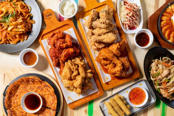 Gami’s fried chicken is one of several Melbourne-grown chains in the stadium.