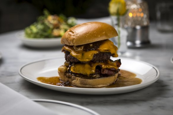 The impressive Bar Margaux burger.