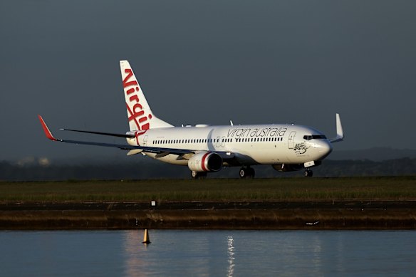 A Virgin Australia Boeing 737.