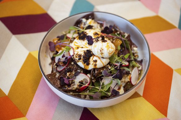 Burrata chilaquiles at Maiz.