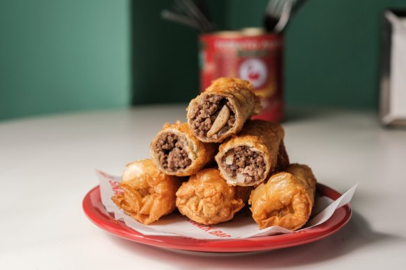 Lamb-filled ladies fingers at Emma’s Snack Bar.