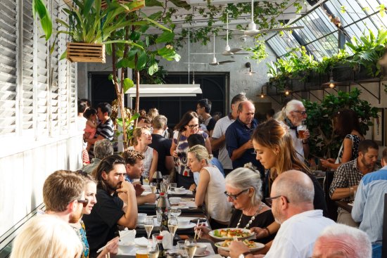 The atrium dining room at Queen Chow, Enmore.