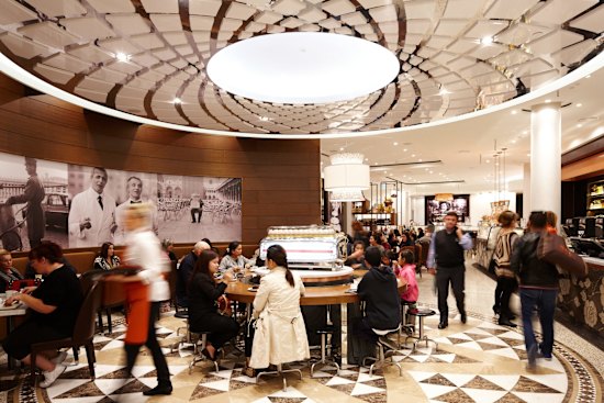 Brunetti restaurant in Lygon St, Carlton.