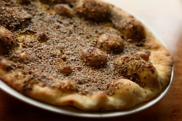 The Zaatar pizza will feature on the Fitzroy A1 Lebanese Bakery menu.