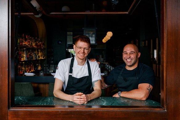 Maha North head chef Nico Pasieka (left) and owner Shane Delia.
