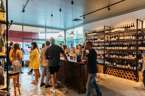 The selection includes boutique wines, beers and spirits. 