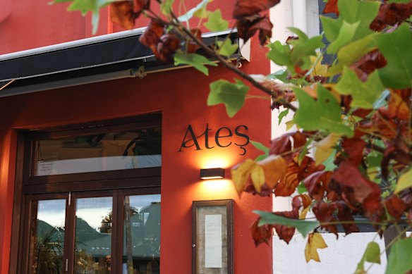 Ates restaurant revolves around its  150-year-old ironbark-fuelled oven.