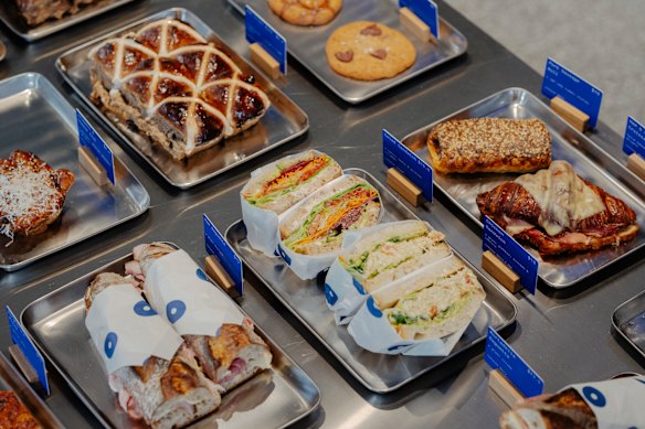 Sandwiches at Baker Bleu in Cremorne.