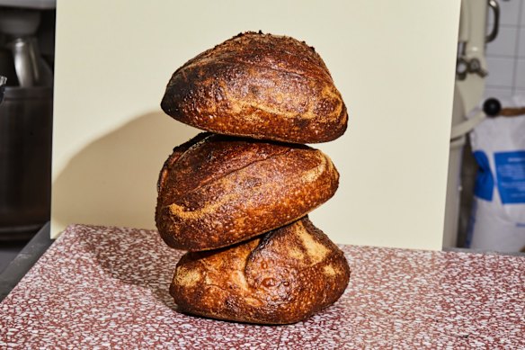 Spelt loaves at A.P Bakery.