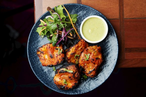Tikka nimbuda chicken thighs.