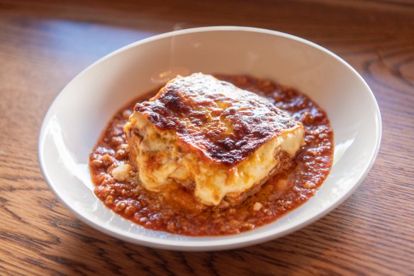 The namesake dish at 1800 Lasagne - a pork and beef lasagne.