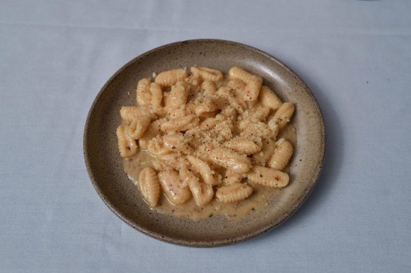 Cavatelli cacio e pepe at  Rina's Cucina in Armadale.
