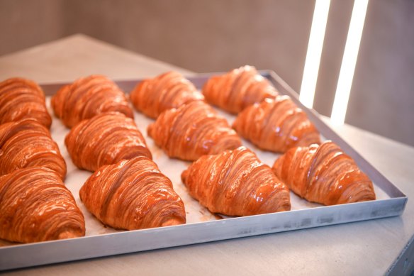 The plain butter croissants at Lune.