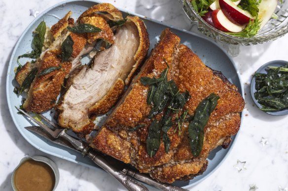 RecipeTin’s cracking crackling pork roast.