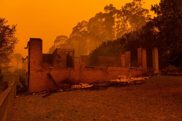 The town of Mogo on the NSW South Coast was devastated by fire on New Year's Eve.