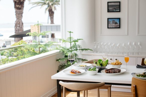 The dining room. 