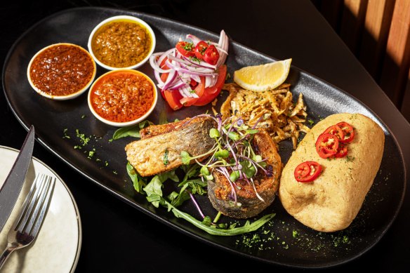 Akwaaba serves West African cuisine.