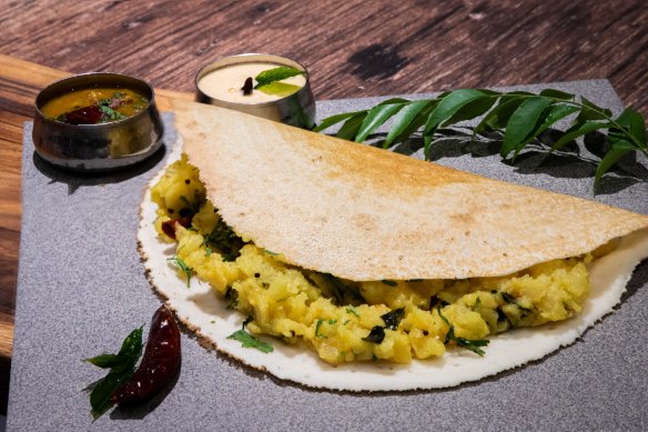 Masala dosa at Malabar in Darlinghurst.