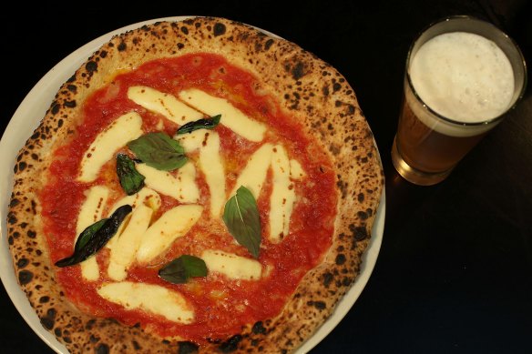 The namesake margherita pizza.