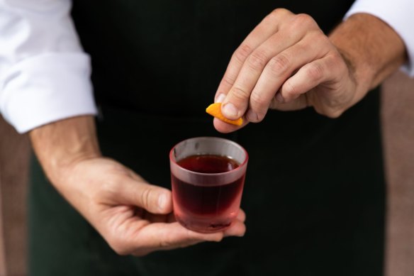 A coffee negroni at Sammy Junior in Sydney.