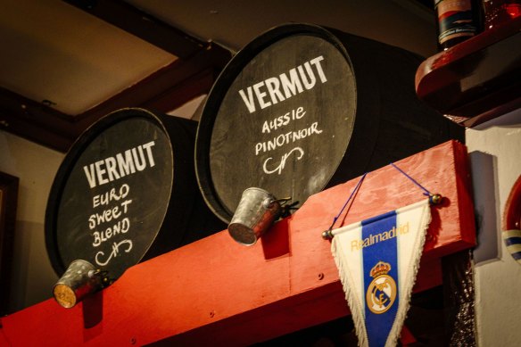 Vermouth is served from barrels at Vermuteria. 