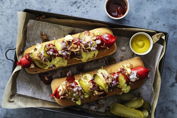 Phil loves making hot dogs. These are Adam Liaw's Danish version.