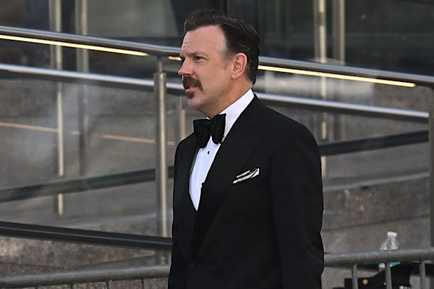 Jason Sudeikis arrives at Madison Square Garden on July 3, 2026 in New York City