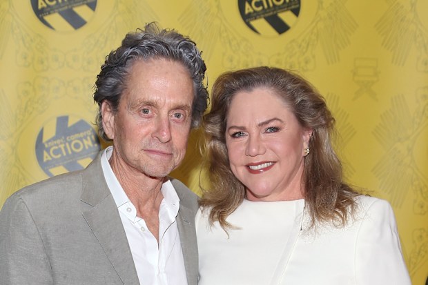 Michael Douglas and Kathleen Turner
