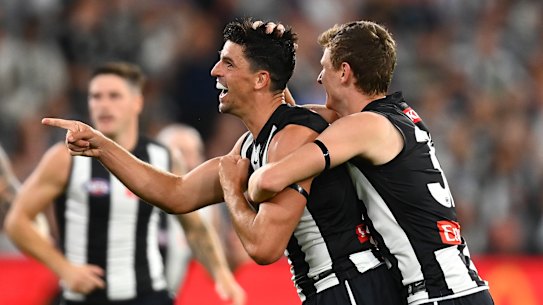 Scott Pendlebury is still flying high for Collingwood.