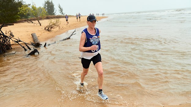 Writer Sarah Berry tackles the 150-kilometre Red Bull Defiance event in north Queensland. Ultramarathons 
like these have seen a 10-fold 
increase in participation 
rates over the past 20 years.