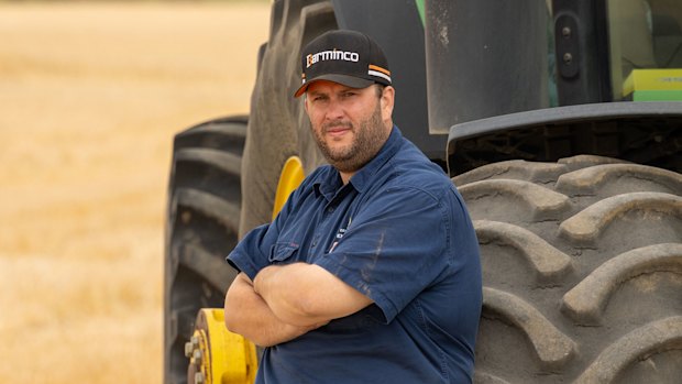 Cropping farmer Nick Emin on his Talbot West farm in WA is concerned that diesel fuel shortages will affect his seeding.