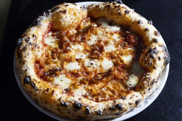 Go-to dish: Pizza with guanciale and honey.