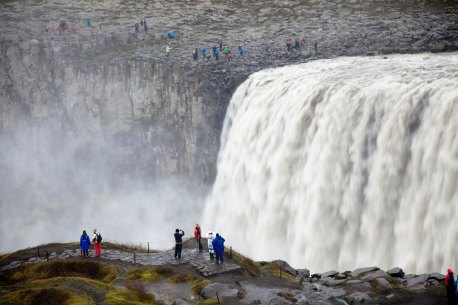 Dettifoss waterfall is a splendid sight.