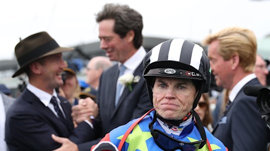 Craig Williams after riding Bella Nipotina to victory in The Everest.