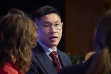 Aengus Tran, co-founder and CEO Harrison.ai at AFR’s 2024 AI summit. 