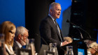 Santos chief executive Kevin Gallagher at the company’s annual meeting in Adelaide on Thursday.