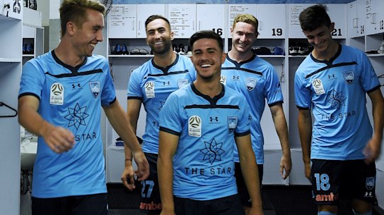 Stepping out: Sydney FC's youngsters are leaping from the academy to the A-League. 
