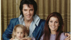 Elvis, Priscilla and Lisa Marie Presley in 1970.