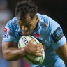 'Carnage': Karmichael Hunt sets the tone for the Waratahs.