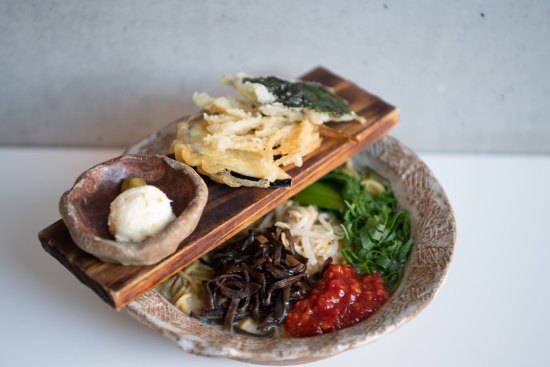 Vegan ramen at Tento in Surry Hills.