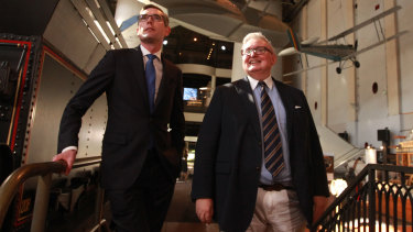 NSW Treasurer Dominic Perrottet and Minister for the Arts Don Harwin. 