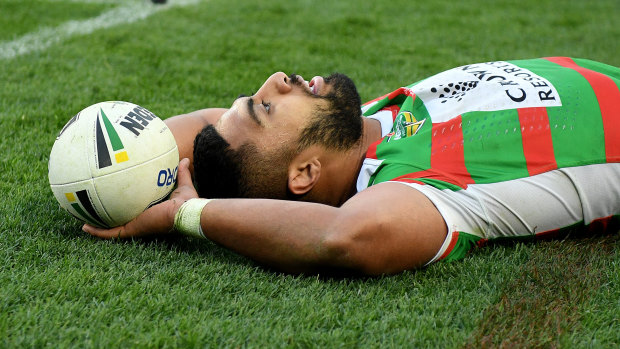 Hamstrung: Souths winger Robert Jennings could be out until the start of the NRL finals.