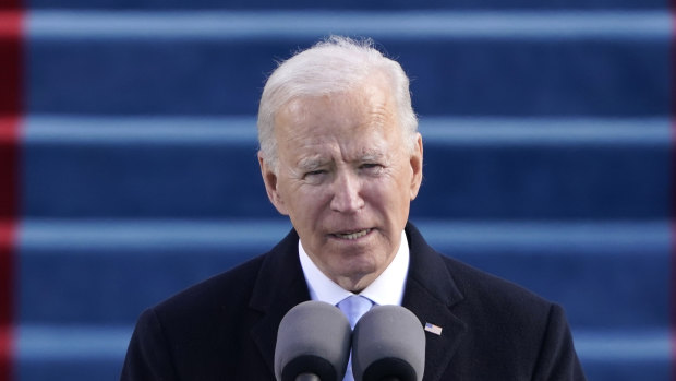 Joe Biden delivering his inaugural address: “Few periods in our nation’s history have been more challenging or difficult than the one we’re in now.”