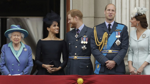 The Duke and Duchess of Sussex and the Duke and Duchess of Cambridge shared Kensington Palace in 2018 before the royal households split. 