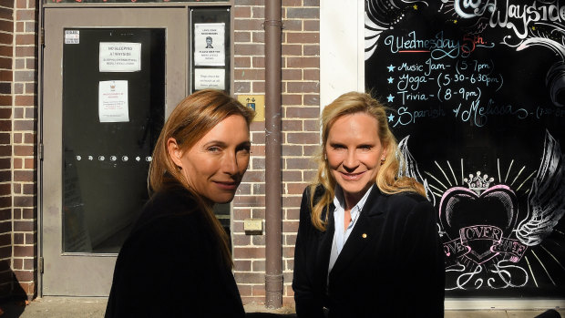 Claudia Karvan and Skye Leckie join forces to support the Wayside Chapel's Winter Appeal for $1.2 million to provide vital services and support for the homeless.