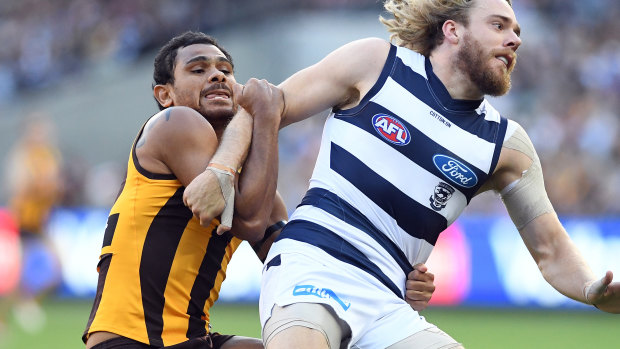 Cyril Rioli is probably the best modern day pressure forward, with tackles like these on Cat Cameron Guthrie.
