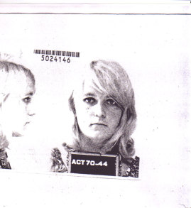 The day I was arrested in 1970. Meredith Burgmann.