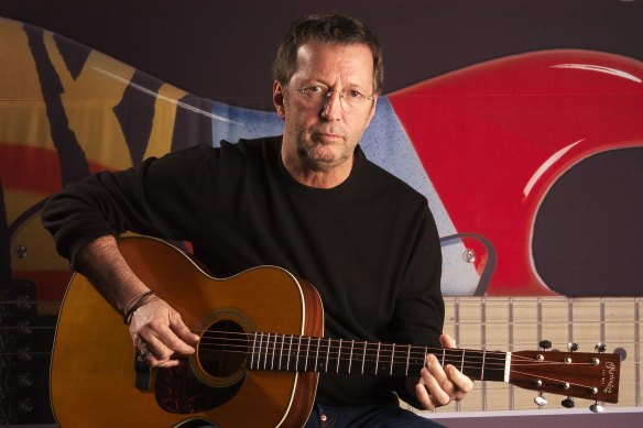 Eric Clapton, pictured in 2003, has been a vocal opponent of lockdown restrictions since the start of the pandemic.